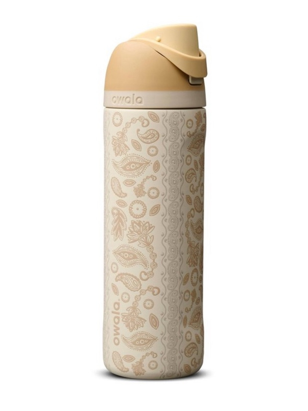 Owala Spur of the moment rodeo country Paisley Cream cow 24 oz tumber bottle New